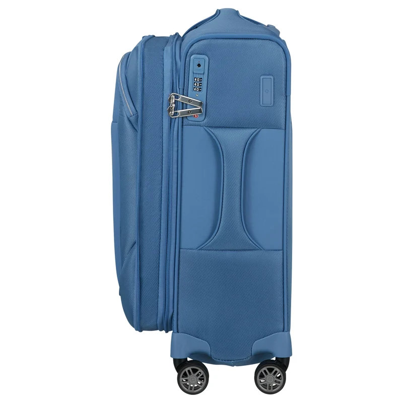 Samsonite Selection Re-Lite - 4-Rollen-Kabinentrolley 55 cm erw. (capri blue)