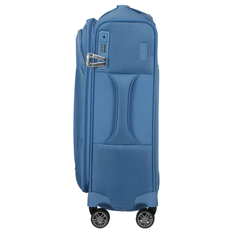 Samsonite Selection Re-Lite - 4-Rollen-Kabinentrolley 55 cm erw. (capri blue)
