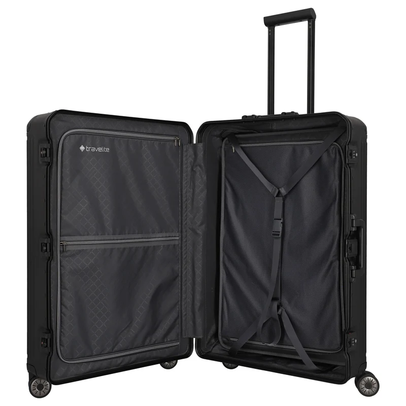 Travelite Next - 4-Rollen-Trolley L 77 cm (black)
