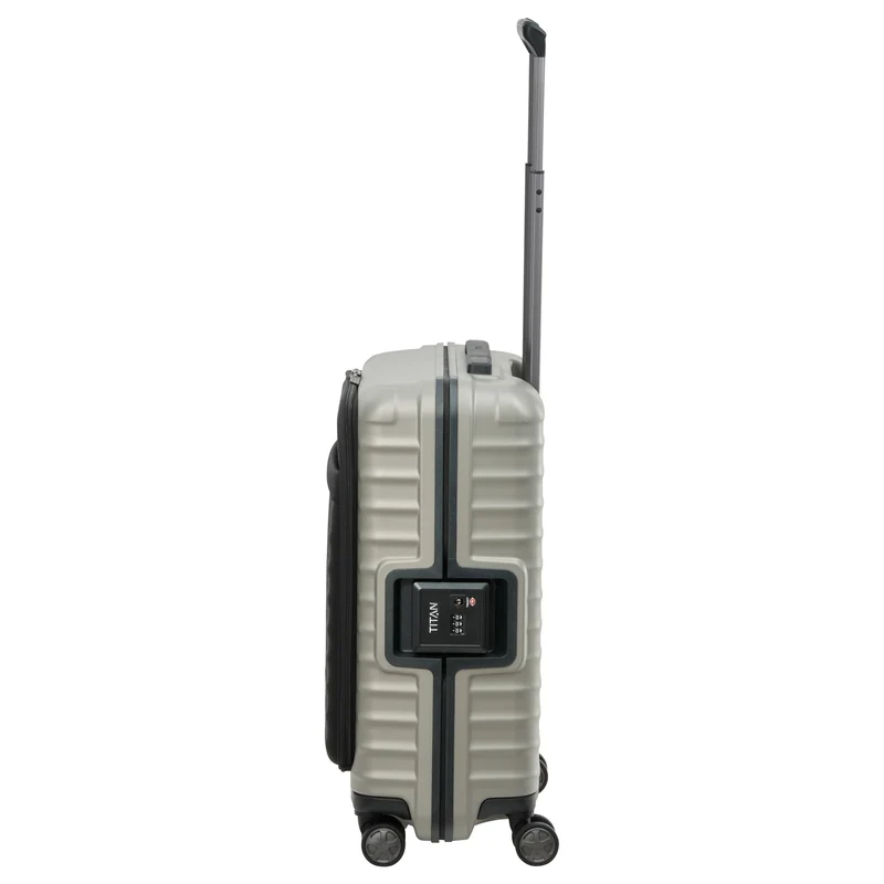 TITAN LITRON FRAME - 4-Rollen-Kabinentrolley mit Vortasche 55 cm (champagner)