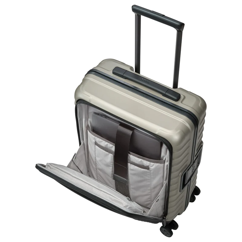 TITAN LITRON FRAME - 4-Rollen-Kabinentrolley mit Vortasche 55 cm (champagner)