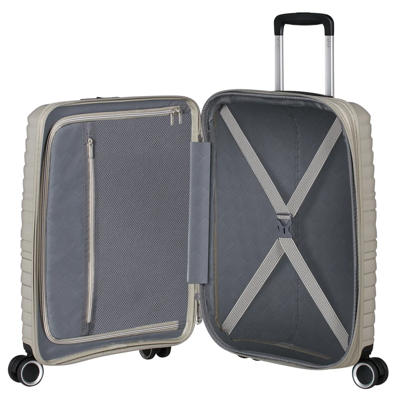 American Tourister Selection Flytwist - 4-Rollen-Kabinentrolley 55 cm erw. (beige)
