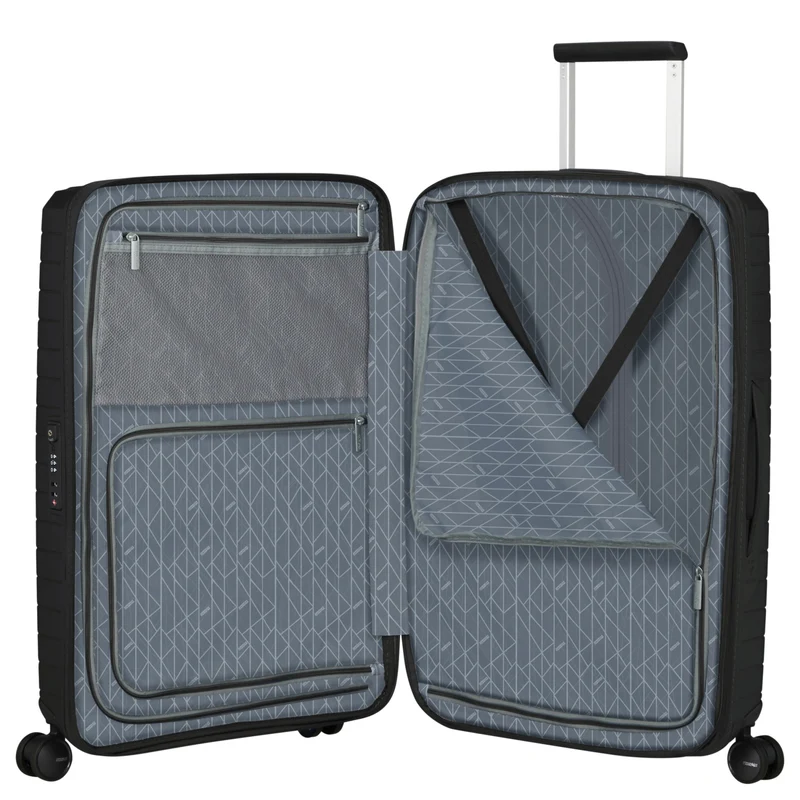 American Tourister Selection Fastforward - 4-Rollen-Trolley 68 cm erw. (schwarz)
