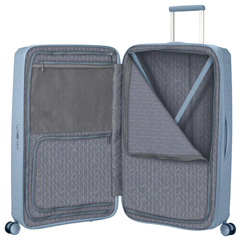 American Tourister Selection Fastforward - 4-Rollen-Trolley 78 cm erw. (blau)