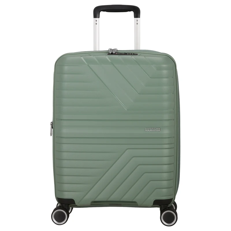 American Tourister Selection Flytwist - 4-Rollen-Kabinentrolley 55 cm erw. (grün)