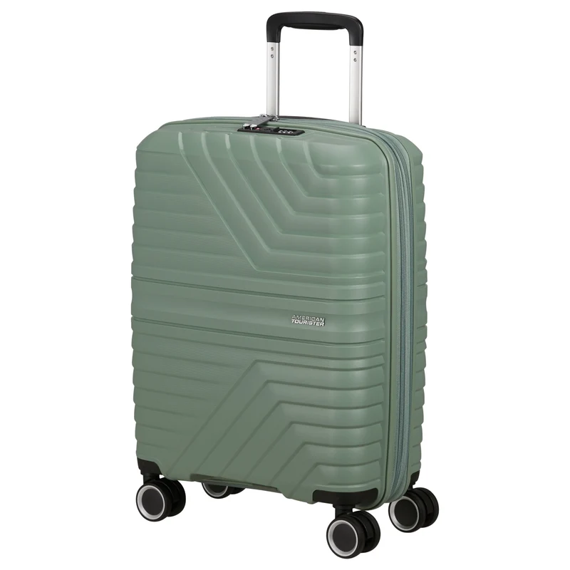 American Tourister Selection Flytwist - 4-Rollen-Kabinentrolley 55 cm erw. (grün)