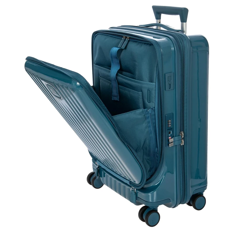 Brics Positano - 4-Rollen Kabinentrolley 55 cm USB erw. (oktan)