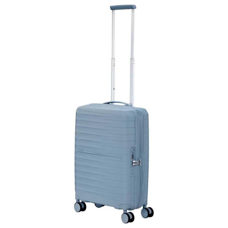 American Tourister Selection Fastforward - 4-Rollen-Kabinentrolley 55 cm erw. (blau)