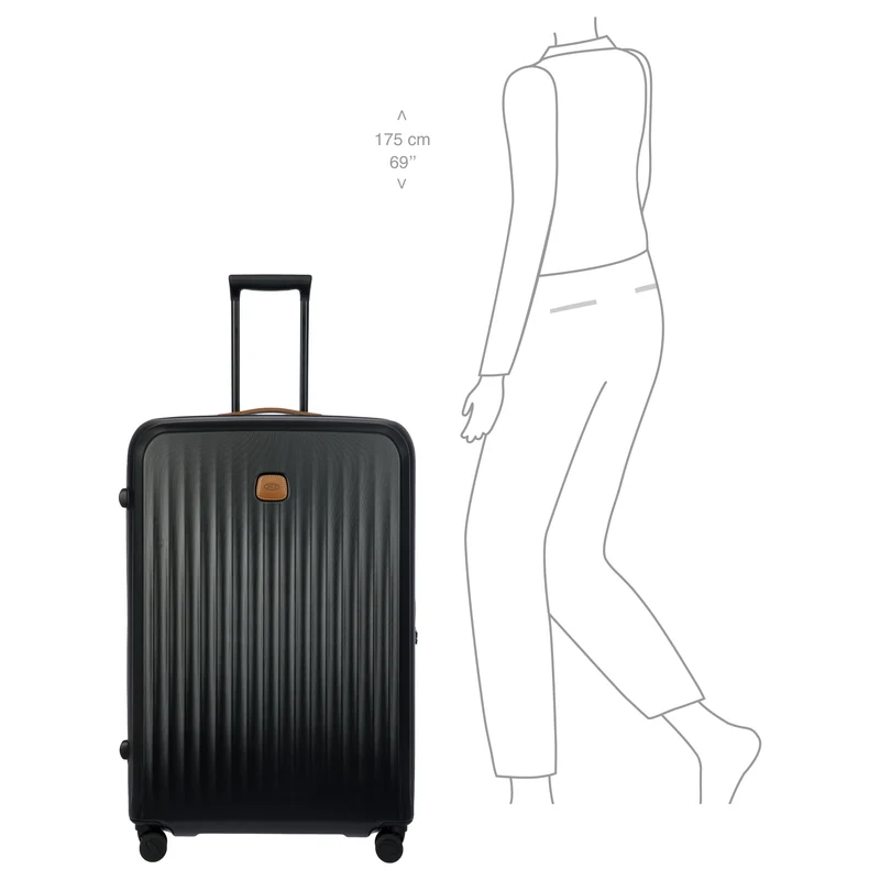 Brics Taormina - 4-Rollen-Trolley XL 82 cm erw. (schwarz)