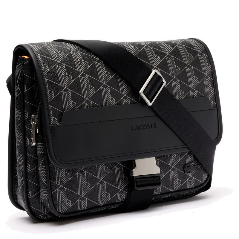 Lacoste The Blend Messenger - Umhängetasche L 29 cm (monogram noir gris)
