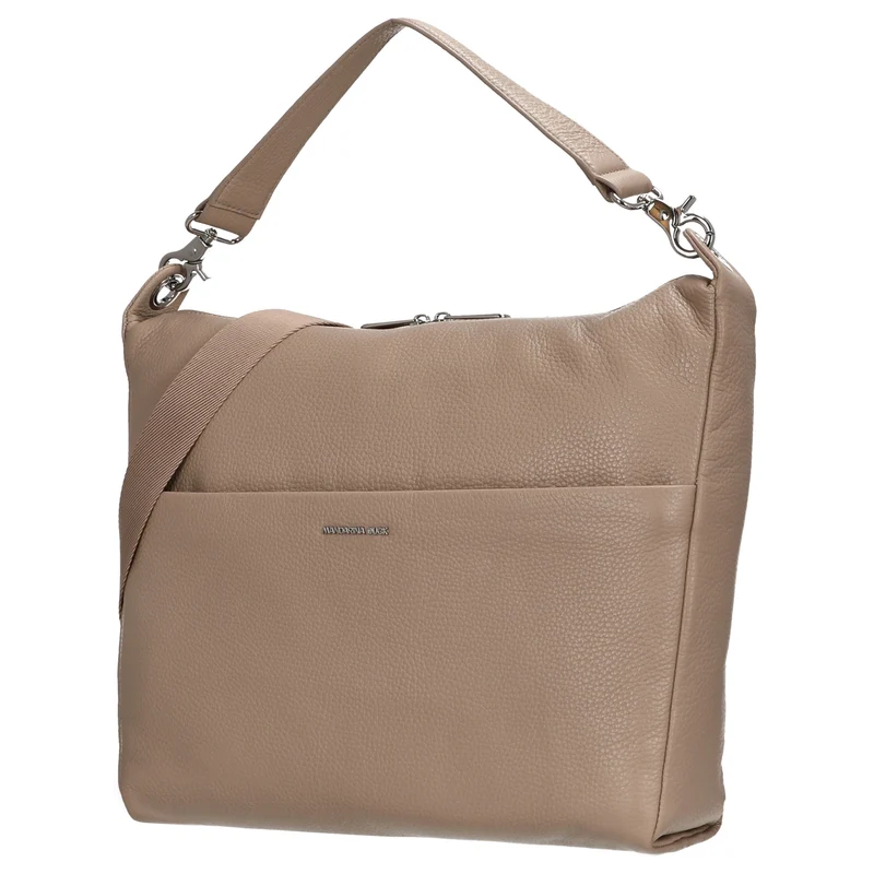 Mandarina Duck Mellow Leather Hobo - Schultertasche 33 cm (warm taupe)