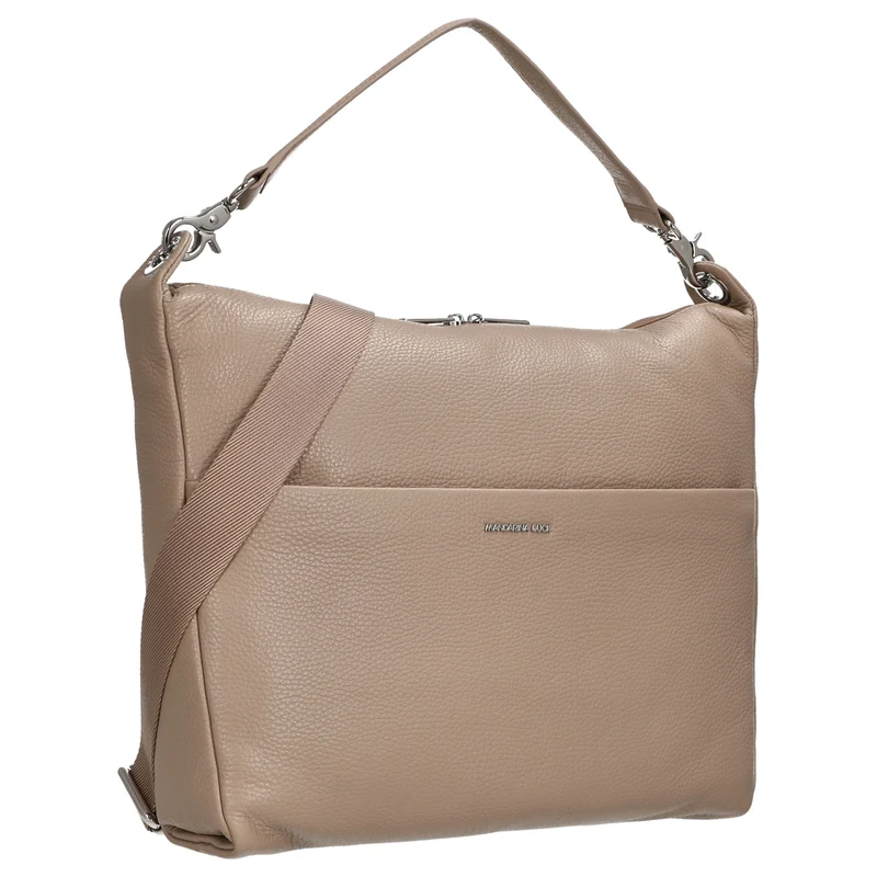 Mandarina Duck Mellow Leather Hobo - Schultertasche 33 cm (warm taupe)