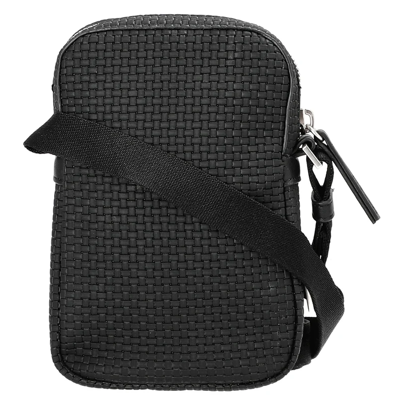 Calvin Klein Embossed Wovan - Umhängetasche 17 cm (black)