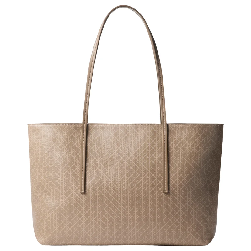 Calvin Klein Emblem Tote - Shopper 44 cm (desert taupe aop)