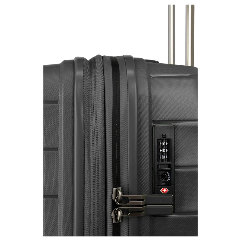 Travelite Mooby - 4-Rollen-Trolley M 66 cm erw. (black)