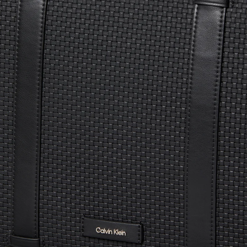 Calvin Klein Embossed Woven - Aktentasche 37.5 cm (black)