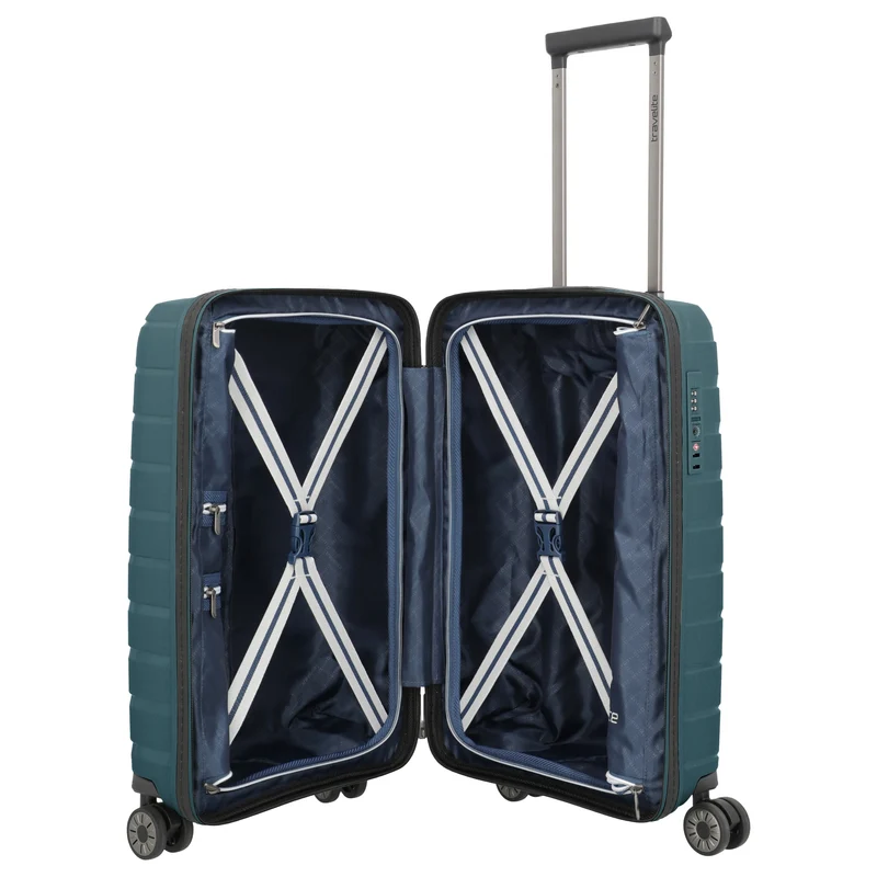 Travelite Air Base Slim - 4-Rollen-Kabinentrolley S 55 cm (ice blue)