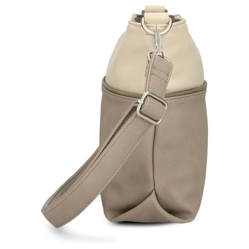 zwei Jana J8 - Schultertasche 27 cm (nubuk-cappuccino)