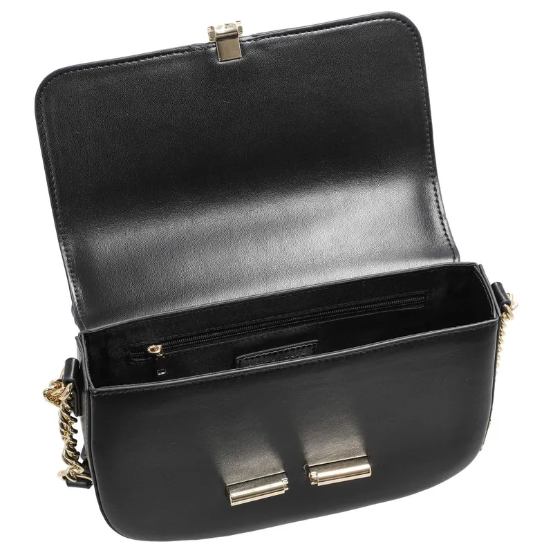 Seidenfelt Lesja Saddle - Umhängetasche S 24 cm (black/gold)