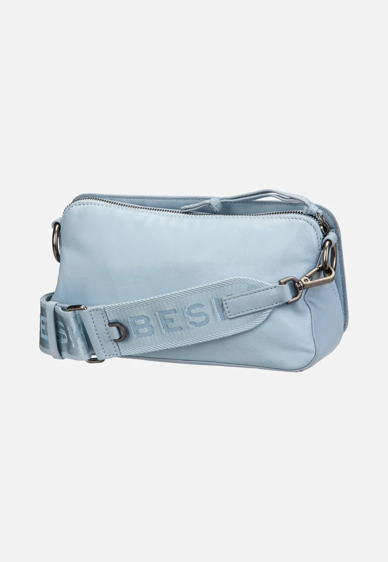 Clarice Crossbody M Sheep Natural Blue Denim - Crossbody Bag