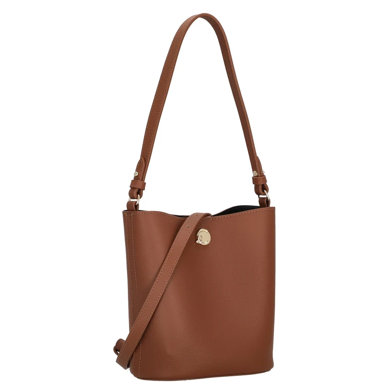 Coccinelle Nikla - Schultertasche 20 cm (cognac/noir)