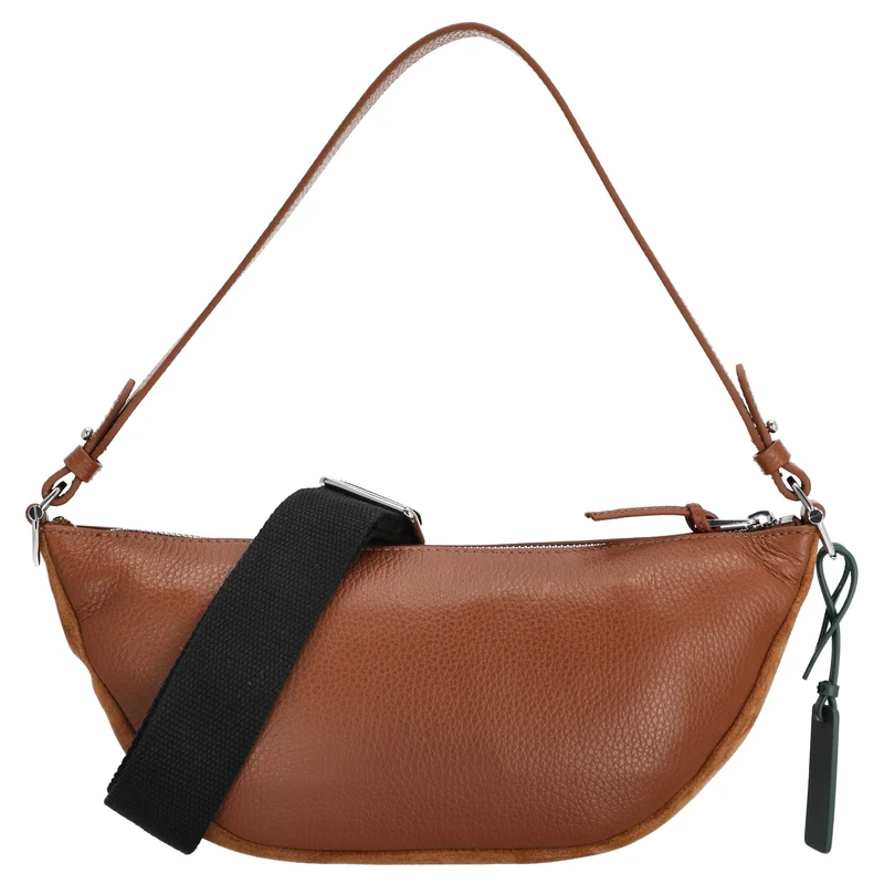 Coccinelle STG Paki Suede - Schultertasche 32 cm (cognac)