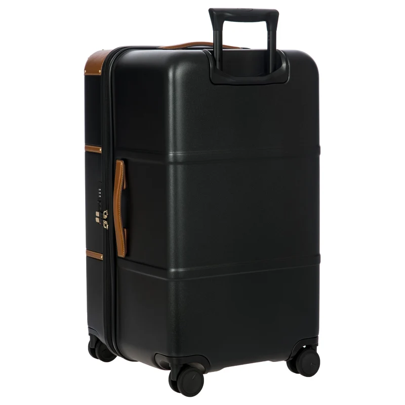 Brics Bellagio Trunk - 4-Rollen-Trolley 74 cm recycelt (black/tan)