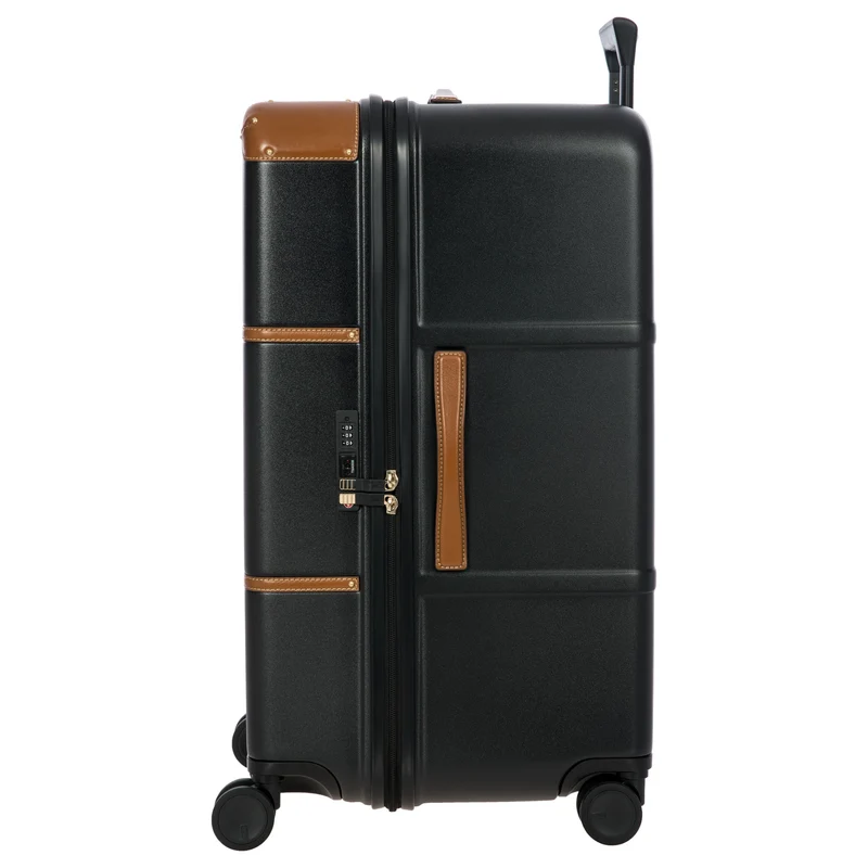 Brics Bellagio Trunk - 4-Rollen-Trolley 74 cm recycelt (black/tan)