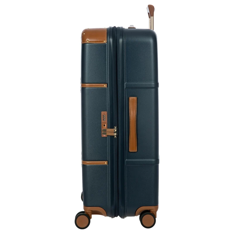 Brics Bellagio - 4-Rollen-Trolley 76 cm erw. recycelt (blue/tan)