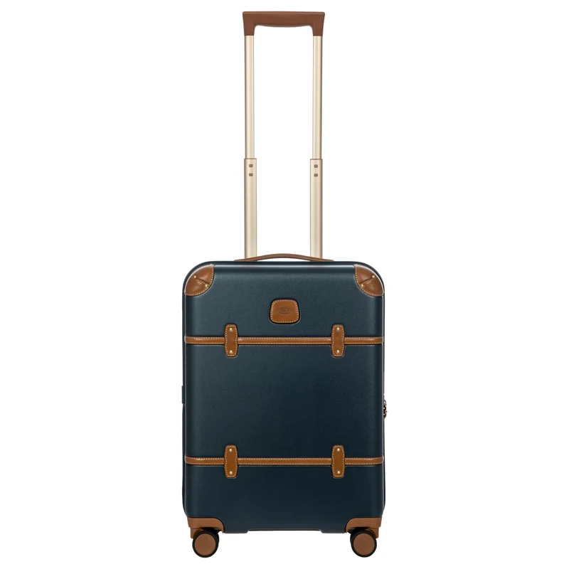 Brics Bellagio - 4-Rollen-Kabinentrolley 55 cm recycelt (blue/tan)