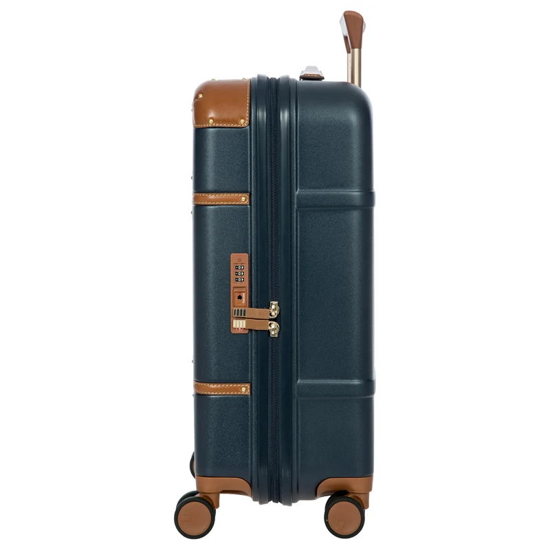 Brics Bellagio - 4-Rollen-Kabinentrolley 55 cm recycelt (blue/tan)