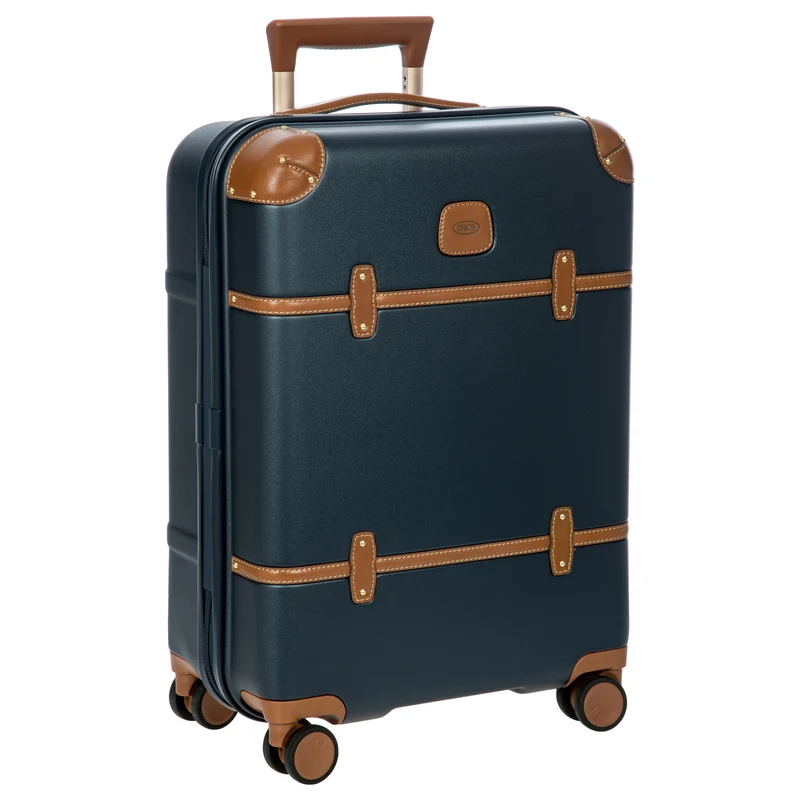 Brics Bellagio - 4-Rollen-Kabinentrolley 55 cm recycelt (blue/tan)