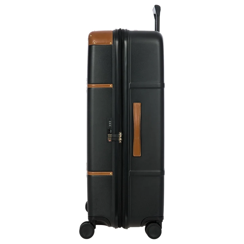 Brics Bellagio - 4-Rollen-Trolley 82 cm erw. recycelt (black/tan)