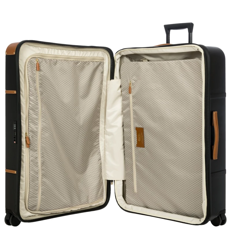 Brics Bellagio - 4-Rollen-Trolley 82 cm erw. recycelt (black/tan)