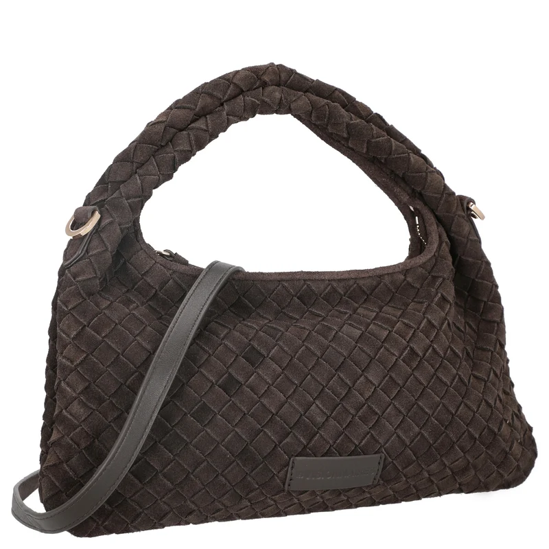 Les Visionnaires Sadie Weave Cozy - Umhängetasche 39 cm (dark brown)