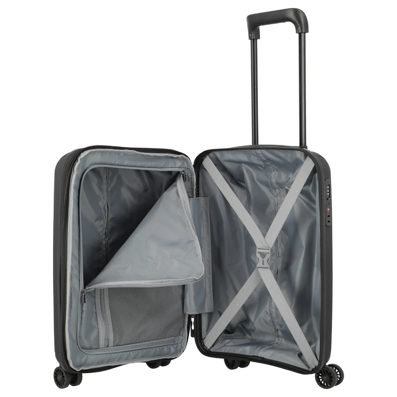 Travelite Skymate - 4-Rollen-Kabinentrolley S 55 cm erw. (schwarz)