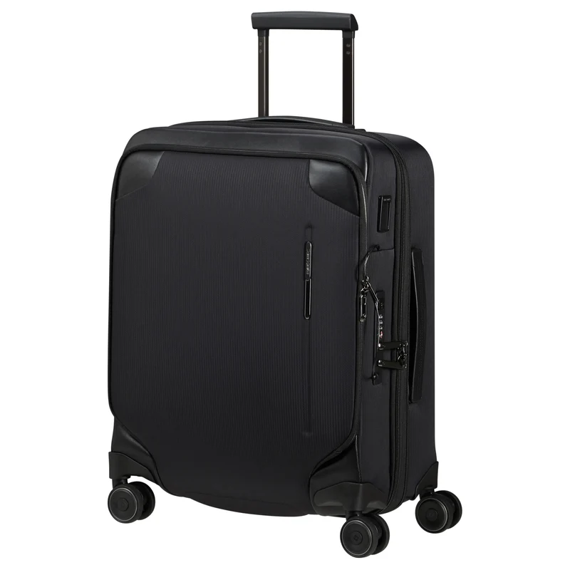 Samsonite Splendix - 4-Rollen-Kabinentrolley S 55 cm erw. (schwarz)