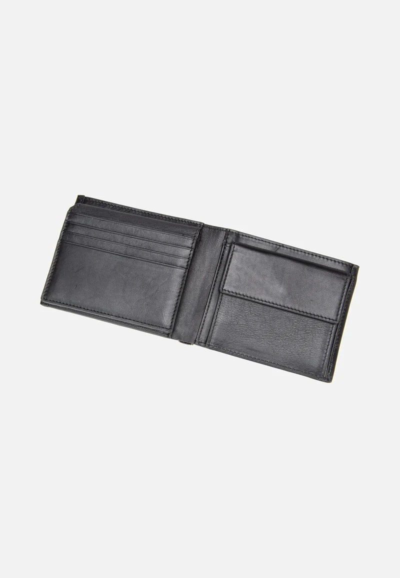 Romeo Wallet With Flap Black - Portemonnaie