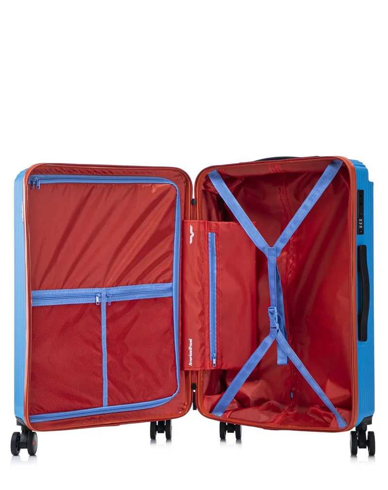 2er-Pack Hartschalenkoffer: Großer Koffer und Handgepäck NORTH BEACH