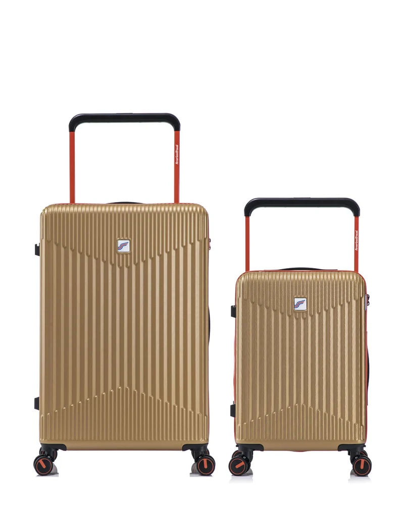 2er-Pack Hartschalenkoffer: Großer Koffer und Handgepäck NORTH BEACH