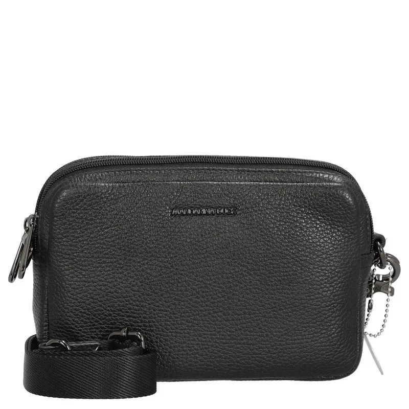 Mandarina Duck Mellow Leather - Umhängetasche 20 cm (nero)