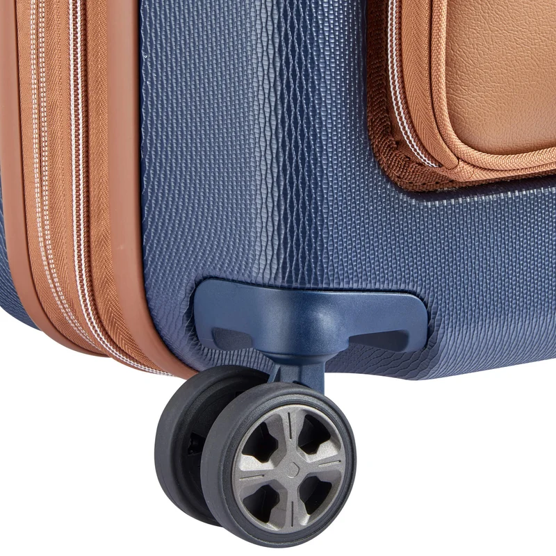Delsey Paris Chatelet Air 2.0 - 4-Rollen-Kabinentrolley 55 cm erw. 14" USB (marineblau)