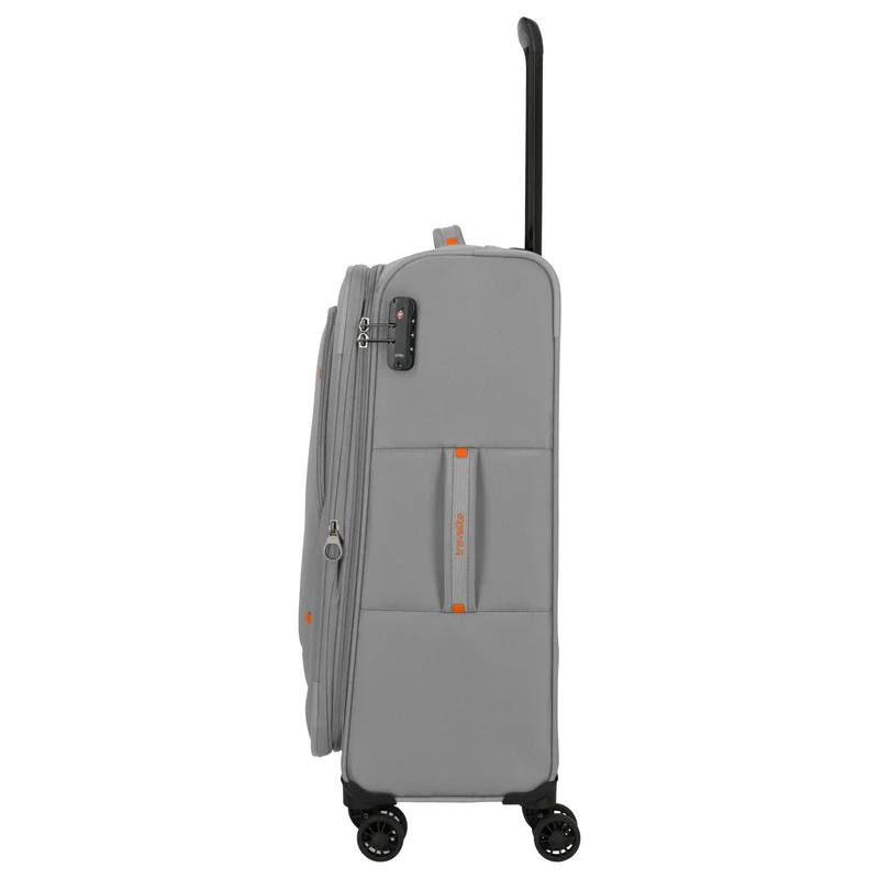 Travelite Umbria - 4-Rollen-Trolley M 67 cm erw. (smoky grey)