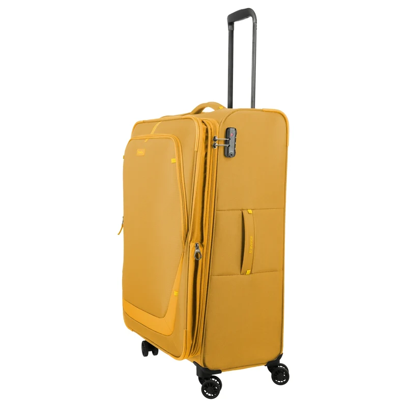Travelite Umbria - 4-Rollen-Trolley L 77 cm erw. (golden glow)