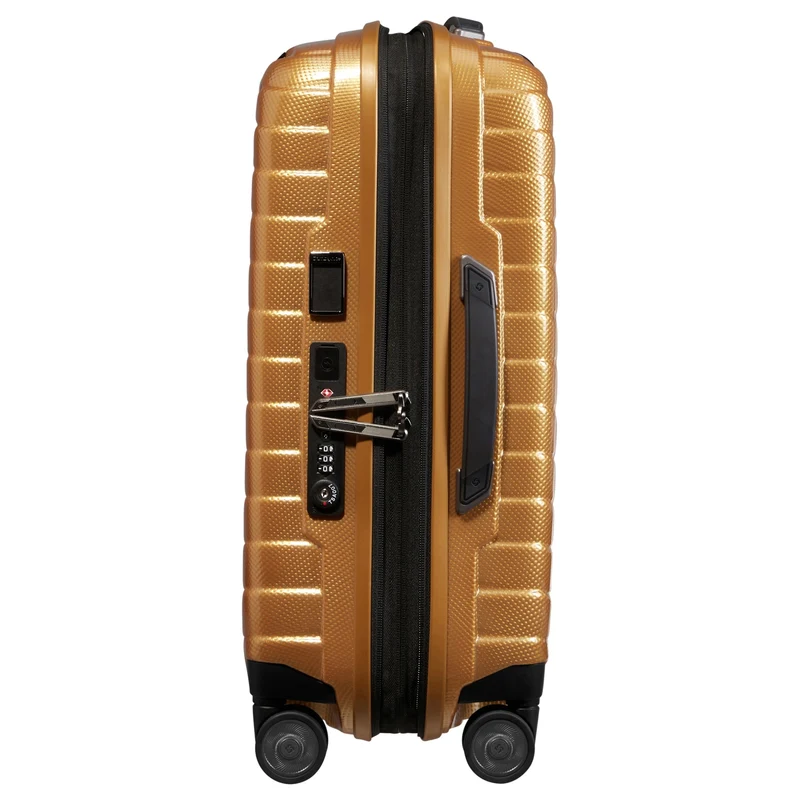 Samsonite Selection Proxis - 4-Rollen Kabinentrolley 55 cm erw. USB (honey gold)