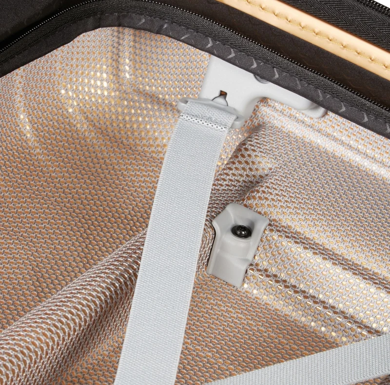 Samsonite Selection Proxis - 4-Rollen Kabinentrolley 55 cm erw. USB (honey gold)