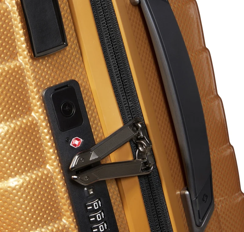 Samsonite Selection Proxis - 4-Rollen Kabinentrolley 55 cm erw. USB (honey gold)