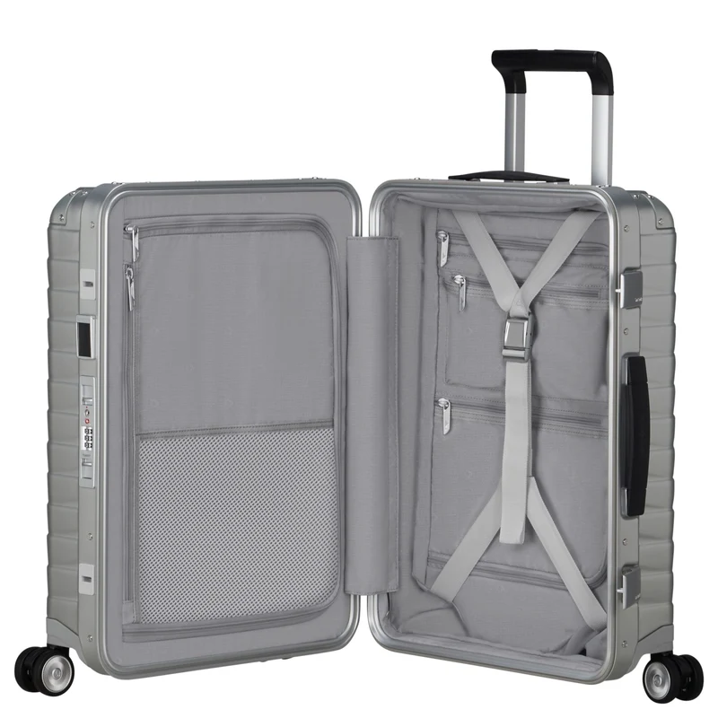 Samsonite Selection Proxis Alu - 4-Rollen-Kabinentrolley 55 cm (aluminium)