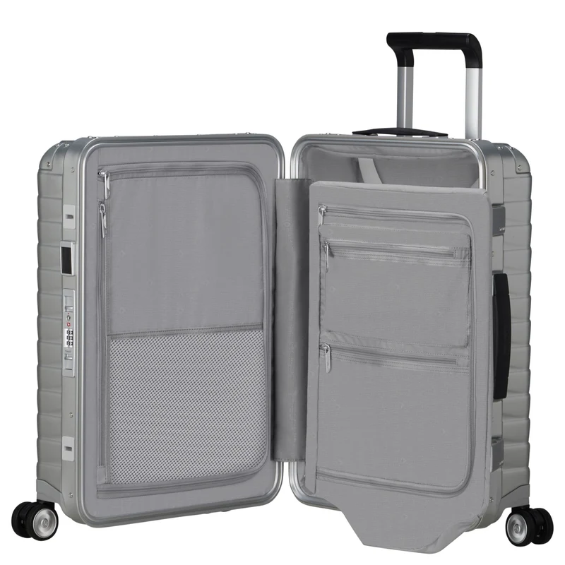 Samsonite Selection Proxis Alu - 4-Rollen-Kabinentrolley 55 cm (aluminium)