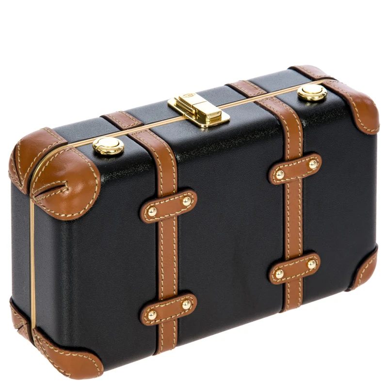 Brics Bellagio - Umhängetasche 20 cm recycelt (black/tan)